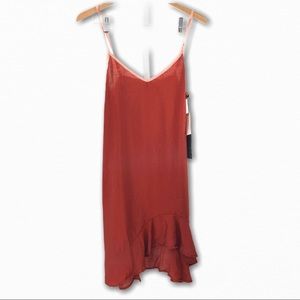 Anthropologie LACAUSA Rust Sleeveless Dress S